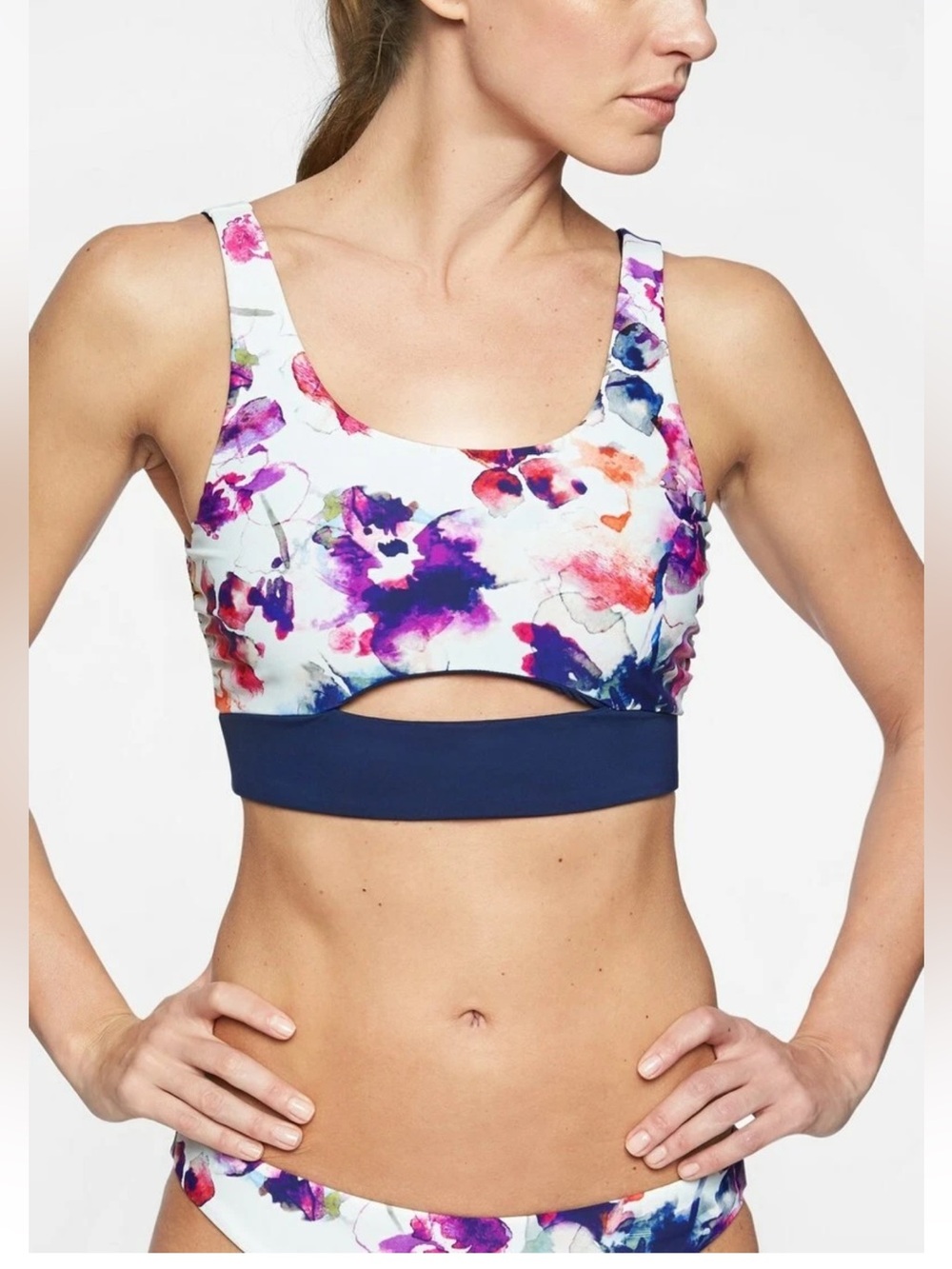 Athleta Reversible Cutout Bikini Set — Size M